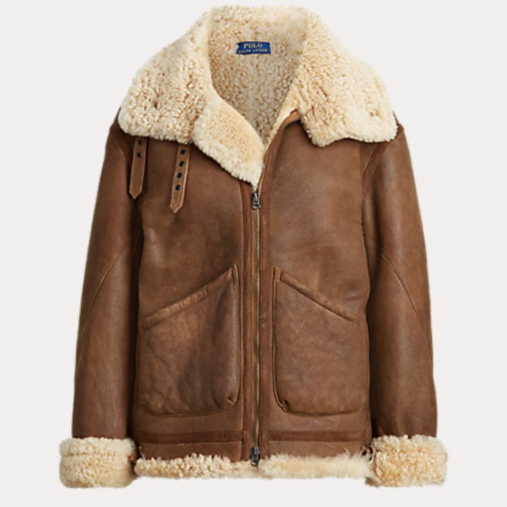 Polo Ralph Lauren shearling leather jacket